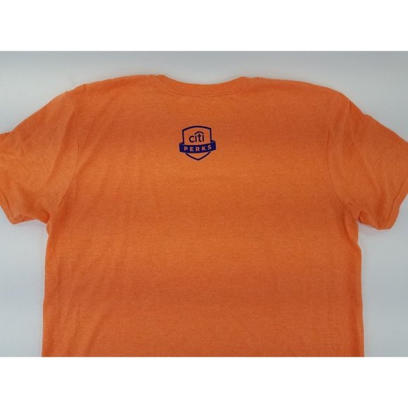 The 7-Line Citi Perks “This Is Where It’s At” Citi Field T-Shirt L Orange B3 - Picture 9 of 10